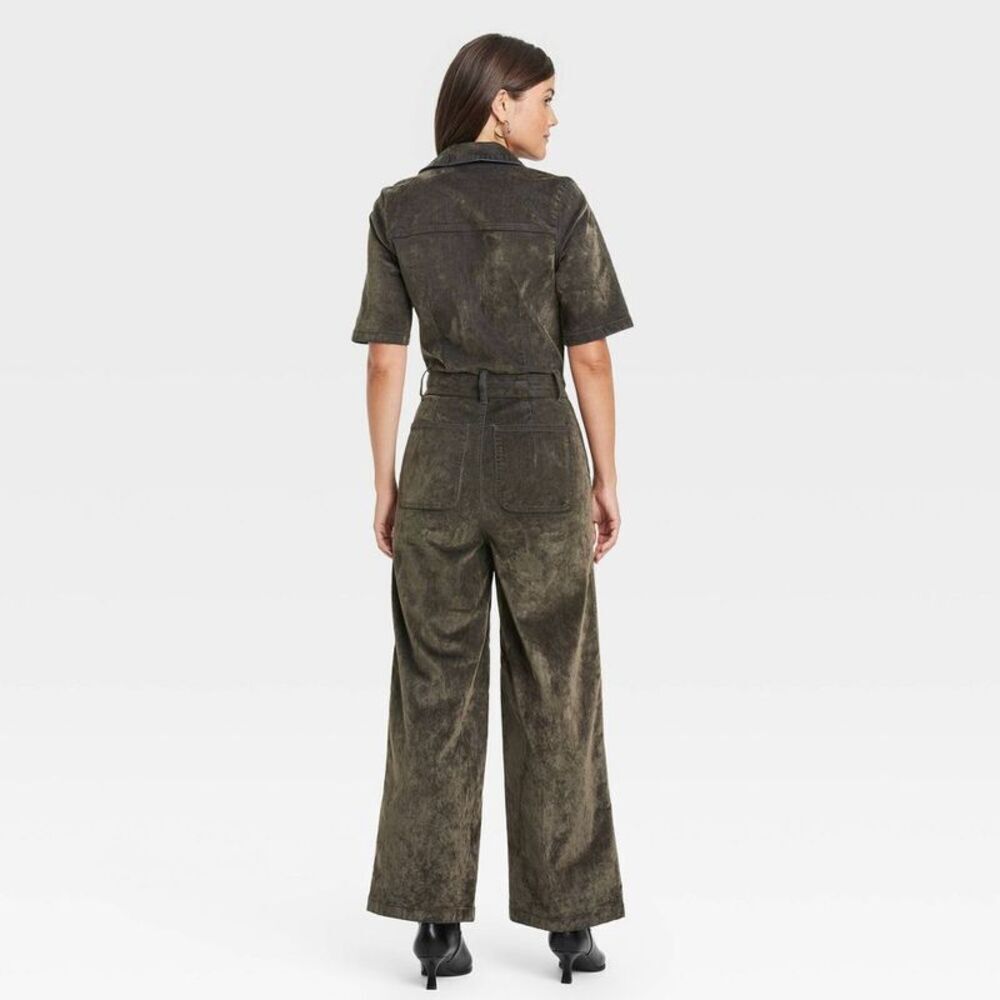 Universal Thread Dark Olive Jumpsuit - Picture 2 of 4